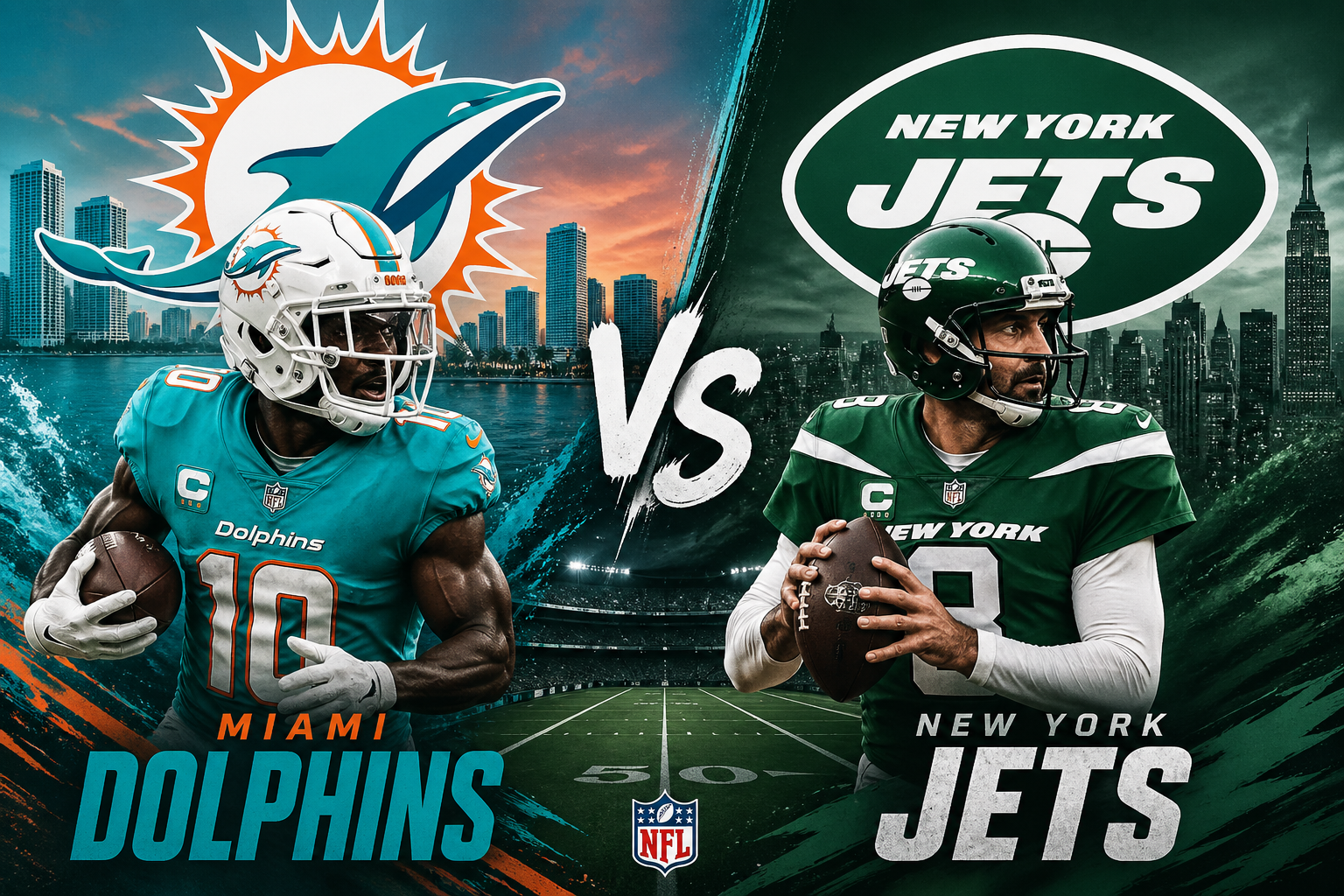 Miami Dolphins Vs New York Jets Match Player Stats